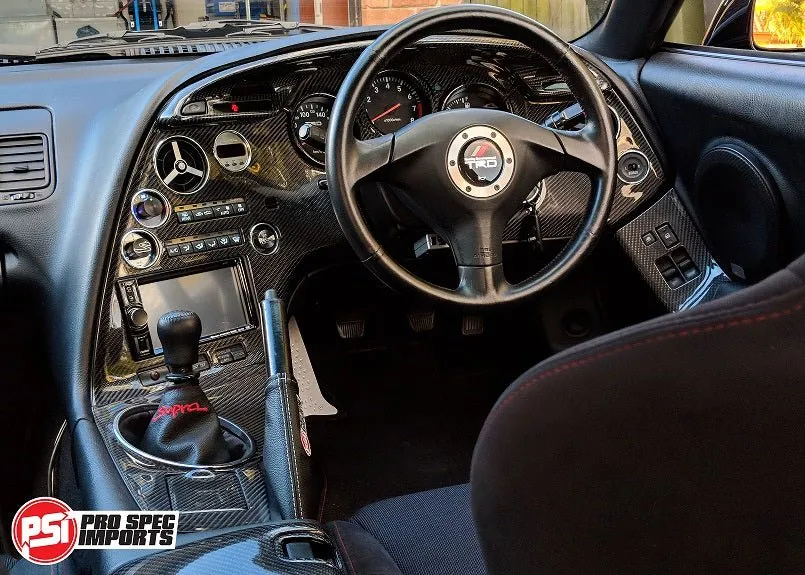 JDM S1 Supra Interior - Brushed Stainless Billet HVAC Deluxe 10pc Combo