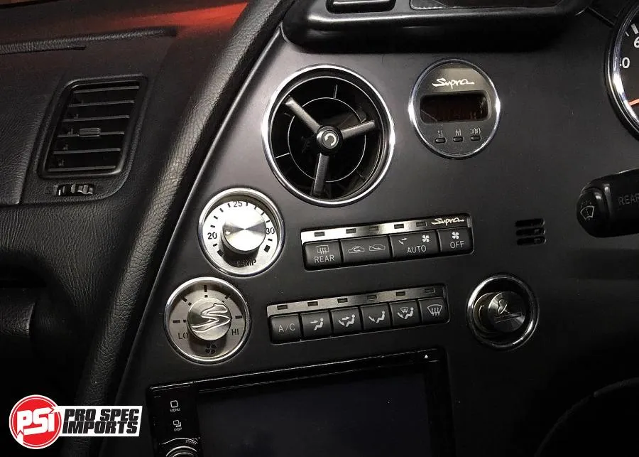 JDM S1 Supra Interior - Brushed Stainless Billet HVAC Mega 8pc Combo