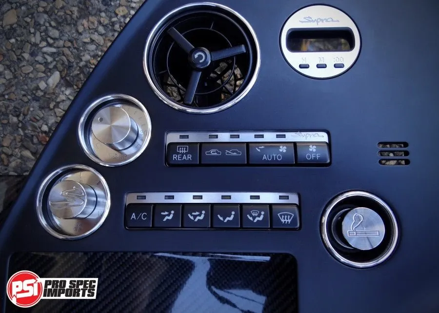JDM S1 Supra Interior - Brushed Stainless Billet HVAC Mega 8pc Combo
