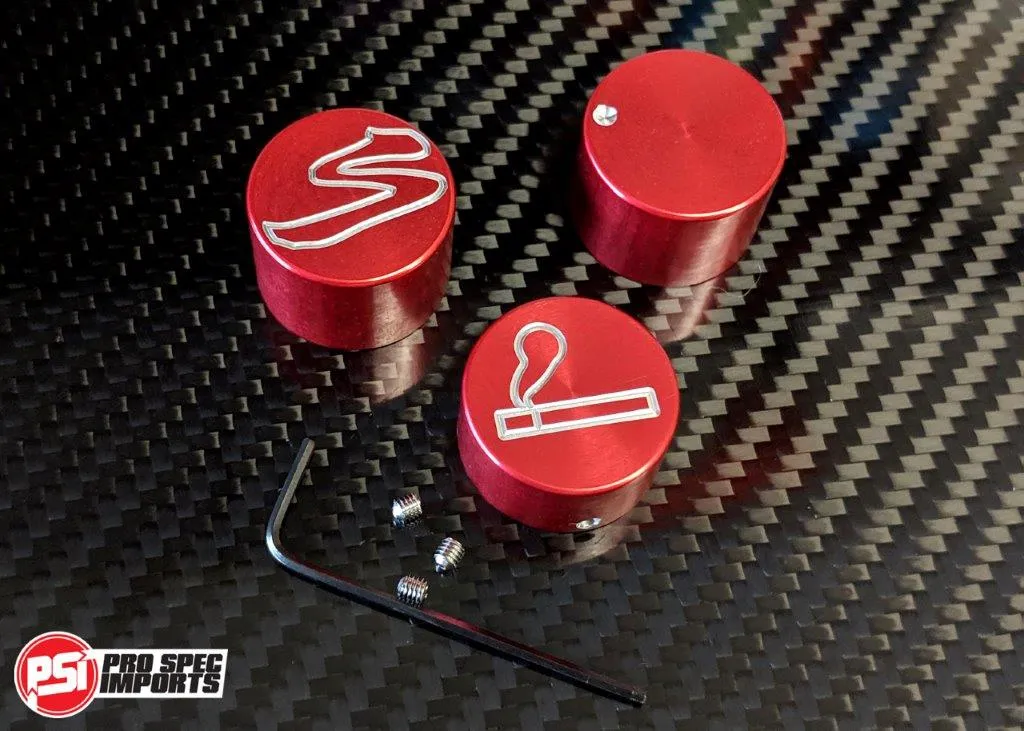 JDM S1 Supra Interior - Brushed Stainless Billet HVAC Mega 8pc Combo