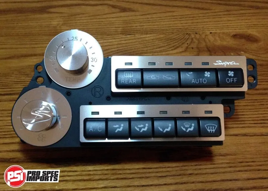 JDM S1 Supra Interior - Brushed Stainless Billet HVAC Mega 8pc Combo