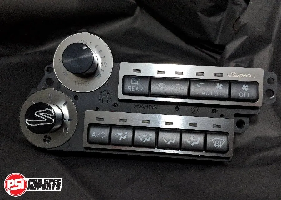 JDM S1 Supra Interior - Brushed Stainless Billet HVAC Mega 8pc Combo