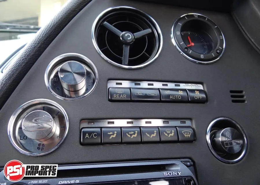 JDM S2 Supra Interior - Brushed Stainless HVAC 9pc Deluxe Combo