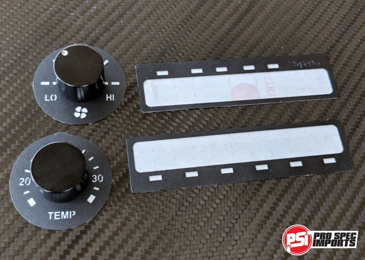 JDM S2 Supra Interior - Stealth Black Edition HVAC 9pc Deluxe Combo