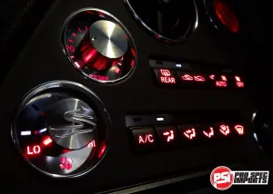 JDM Supra Interior - Brushed Stainless HVAC 6pcs Combo