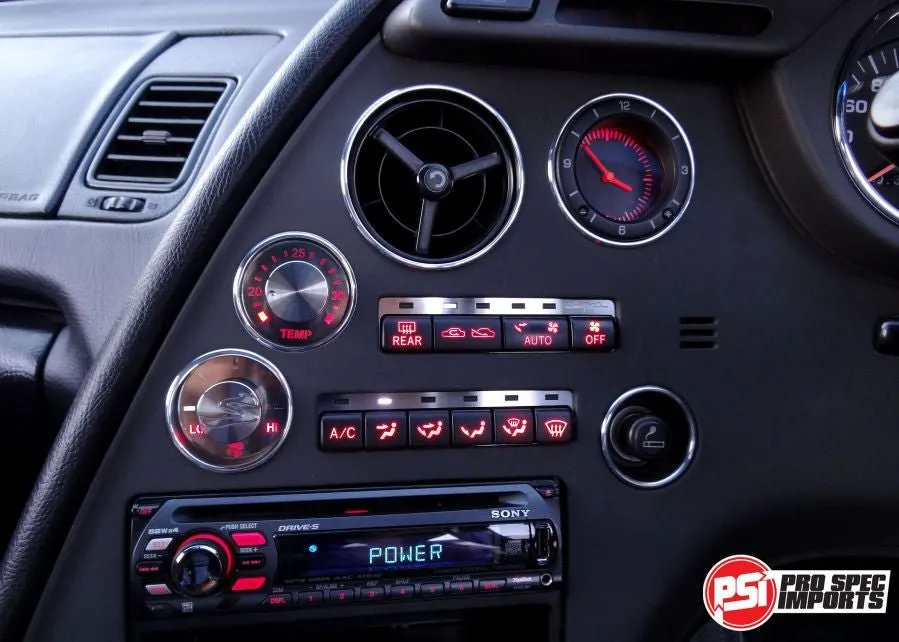 JDM Supra Interior - Brushed Stainless HVAC 6pcs Combo