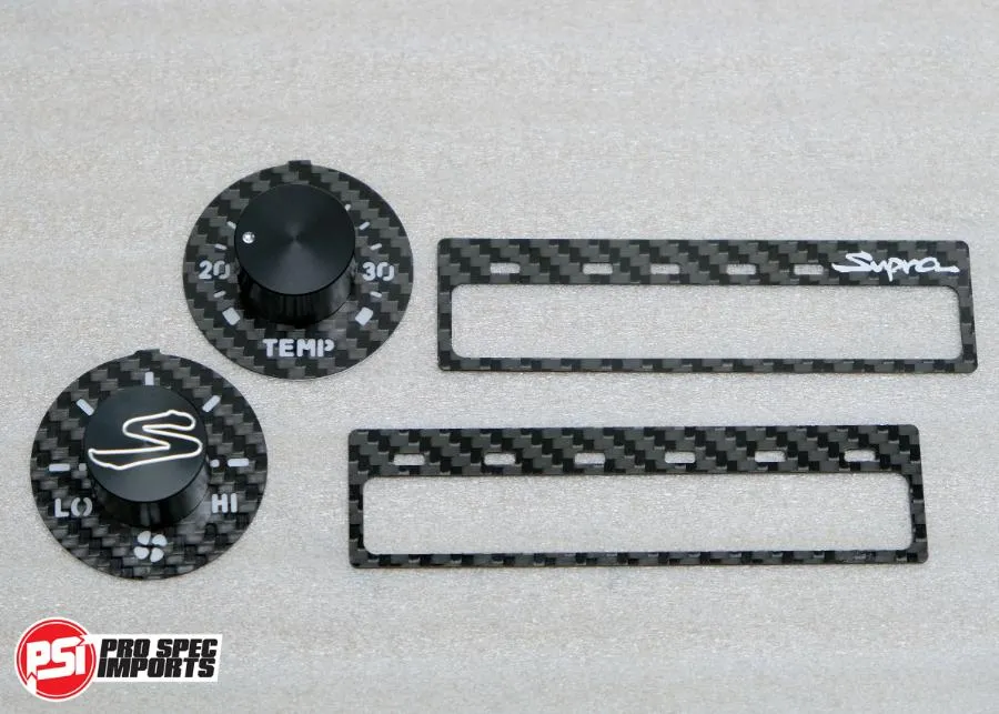 JDM Supra Interior - Carbon Edition HVAC 6pc Combo