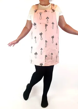 Jericho Road pink emroydered pinafore dress size 18