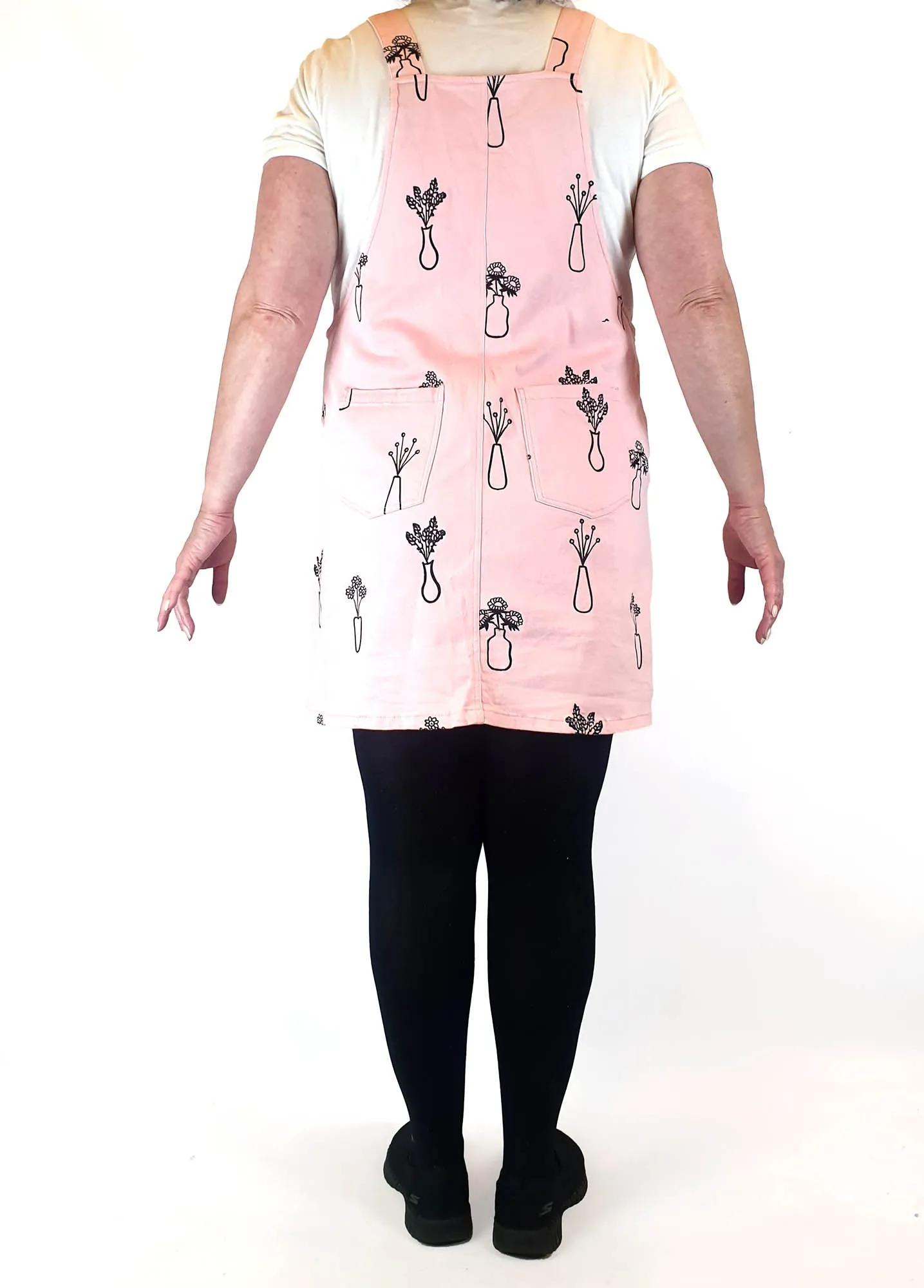 Jericho Road pink emroydered pinafore dress size 18