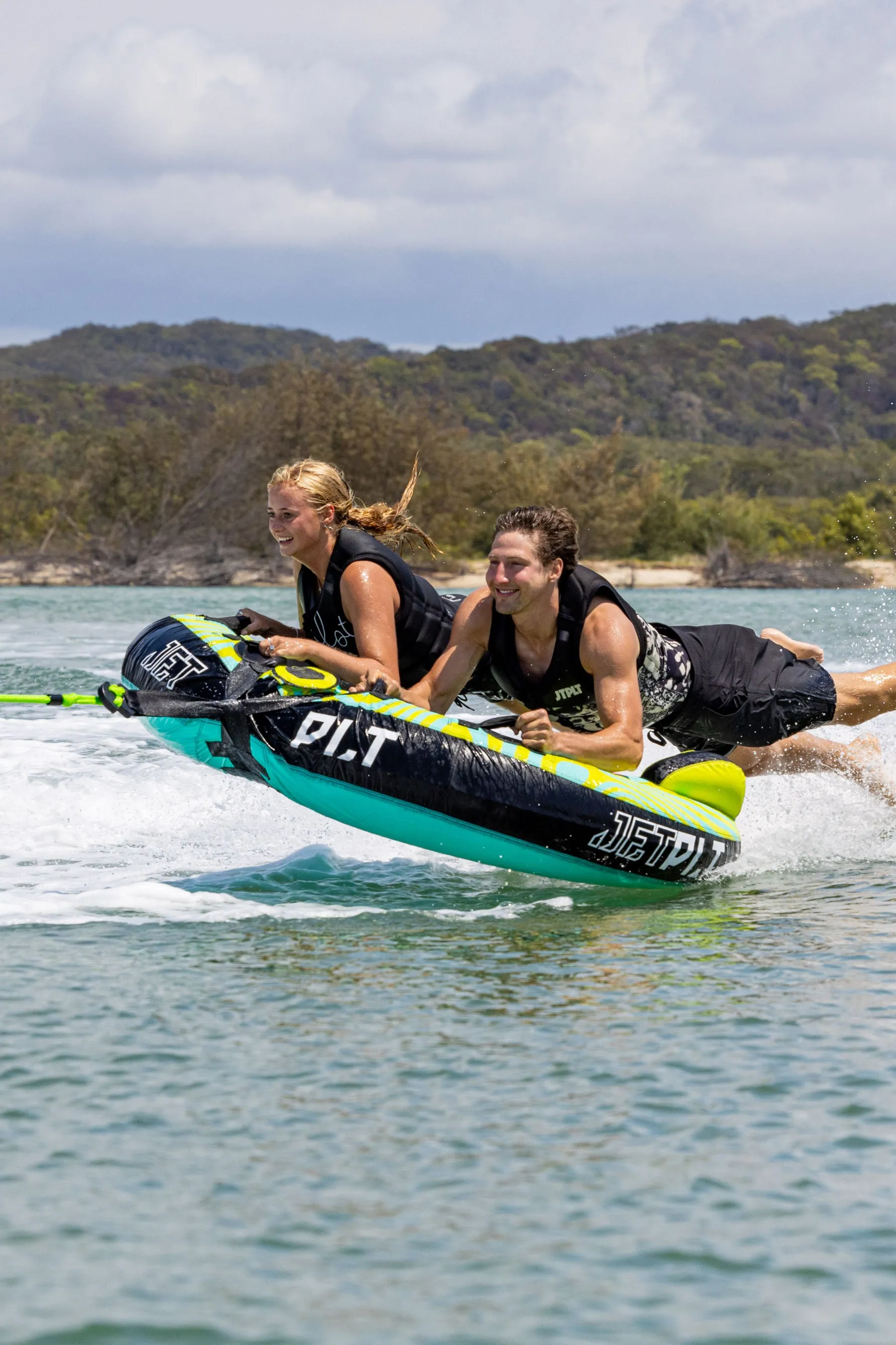 Jetpilot Skimmer 2 Person Towable Tube - Green/Teal