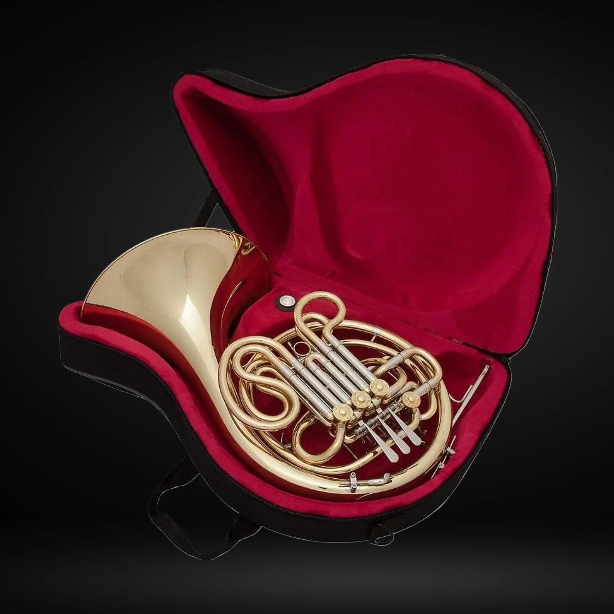 John Packer JP164 Double Bb/F French Horn w/Case, Gold Lacquer