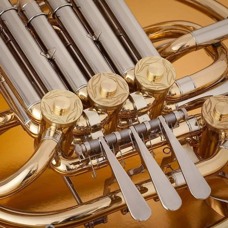 John Packer JP164 Double Bb/F French Horn w/Case, Gold Lacquer