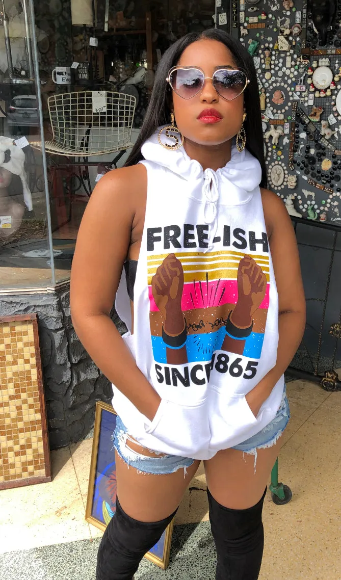 JUNETEENTH Free-ish Raw Cut Hoodie