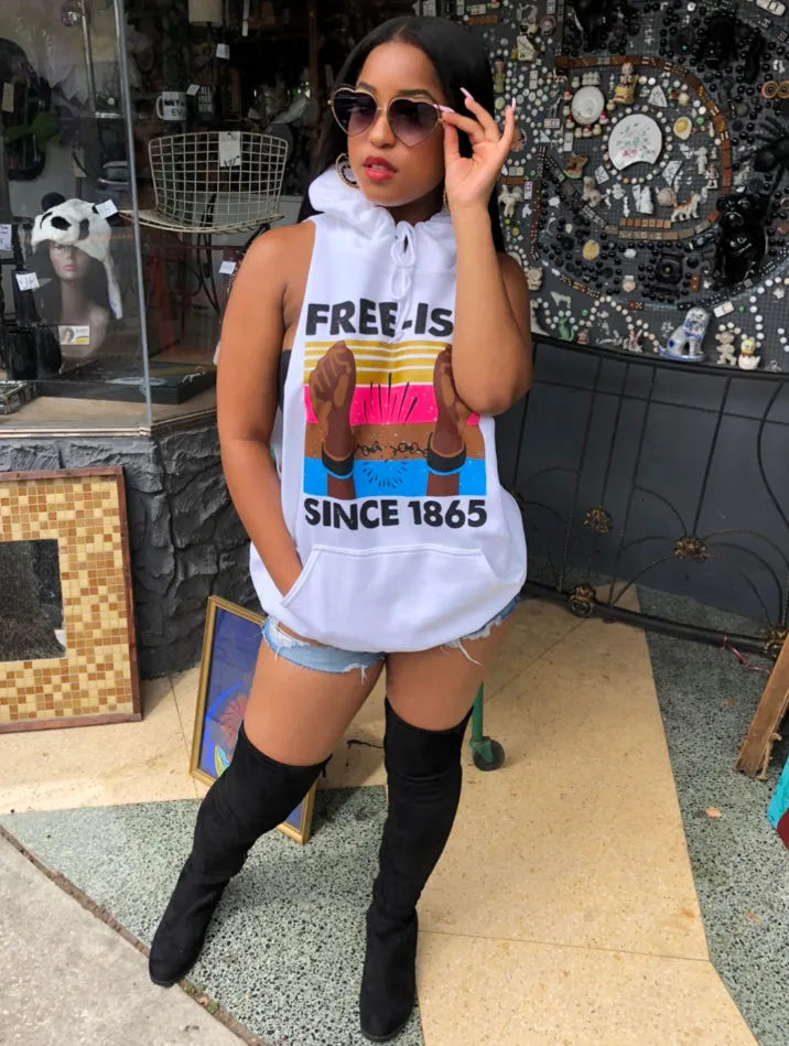 JUNETEENTH Free-ish Raw Cut Hoodie