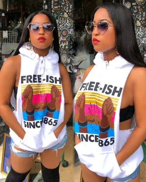 JUNETEENTH Free-ish Raw Cut Hoodie