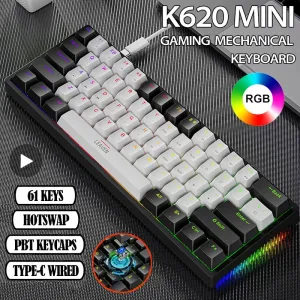 K620 Mini Backlit RGB Gaming Mechanical Keyboard