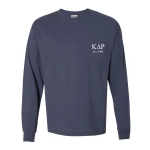 Kappa Delta Rho Long Sleeve Pocket Tee
