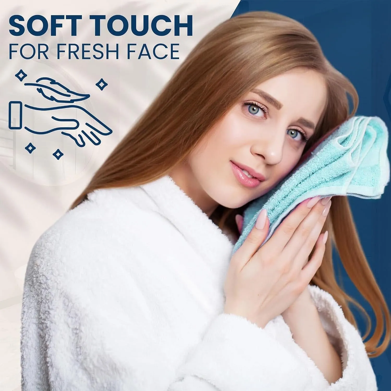 Karen Reusable Face Cloths Cotton Washcloths Hypoallergenic