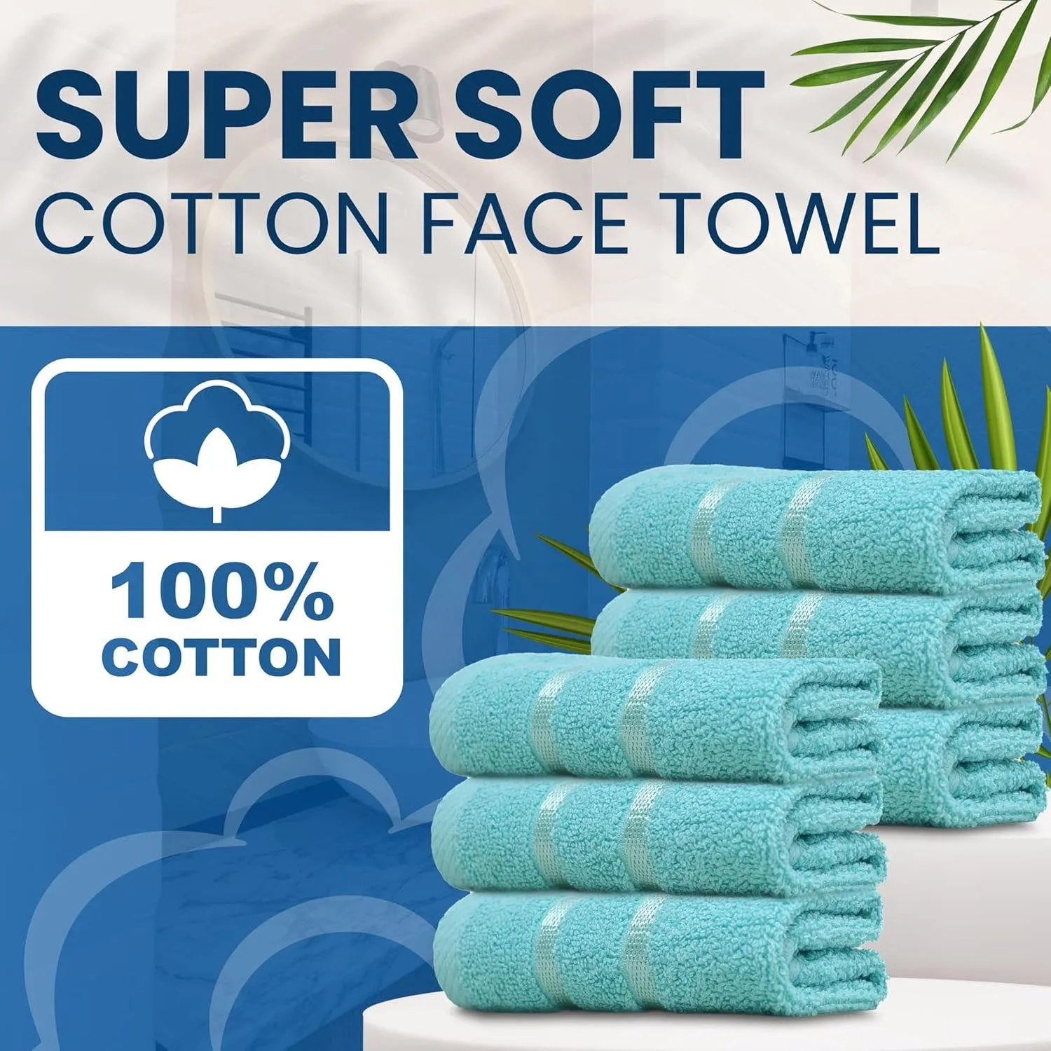 Karen Reusable Face Cloths Cotton Washcloths Hypoallergenic