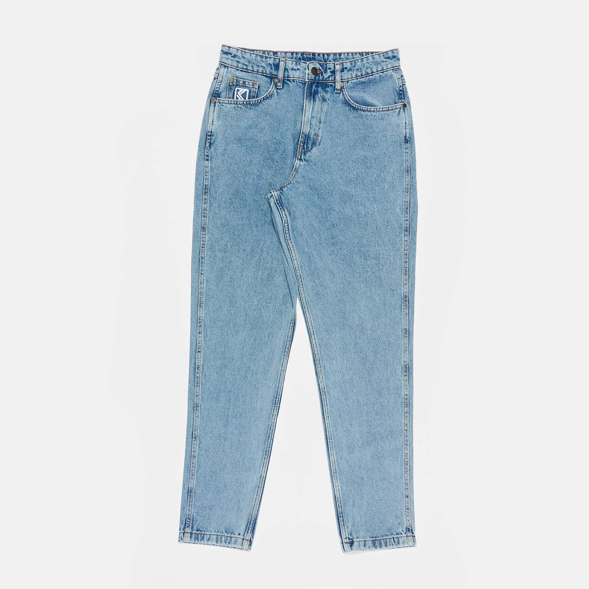 Karl Kani KK Small Signature Tapered Five Pocket Denim vintage mid blu
