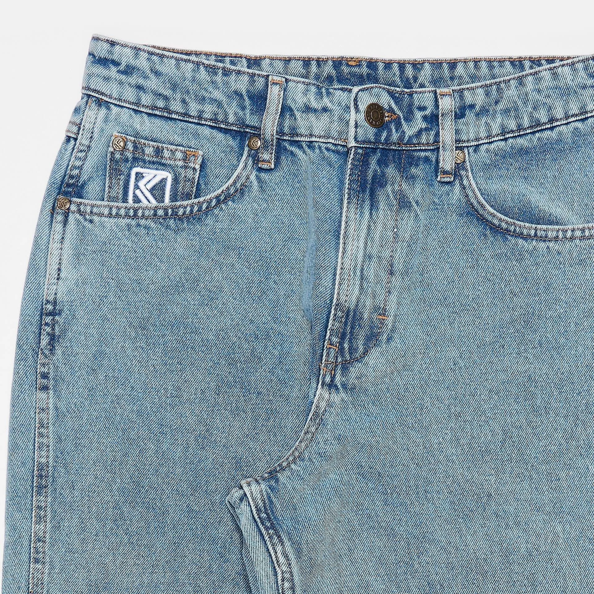 Karl Kani KK Small Signature Tapered Five Pocket Denim vintage mid blu