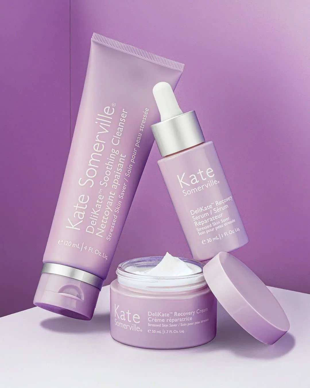 Kate Somerville DeliKate Recovery Cream – Clinically Formulated Hydrating Treatment – Irritation and Redness Relief for Stressed or Sensitive Skin, 1.7 Fl Oz