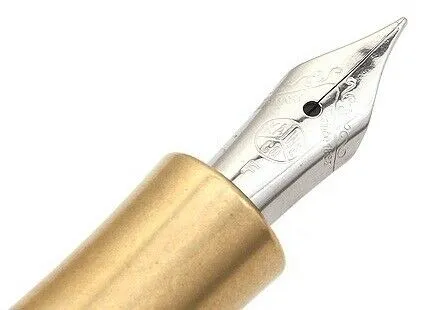 Kaweco Steel Sport Fountain Pen in Raw Brass with Medium Nib