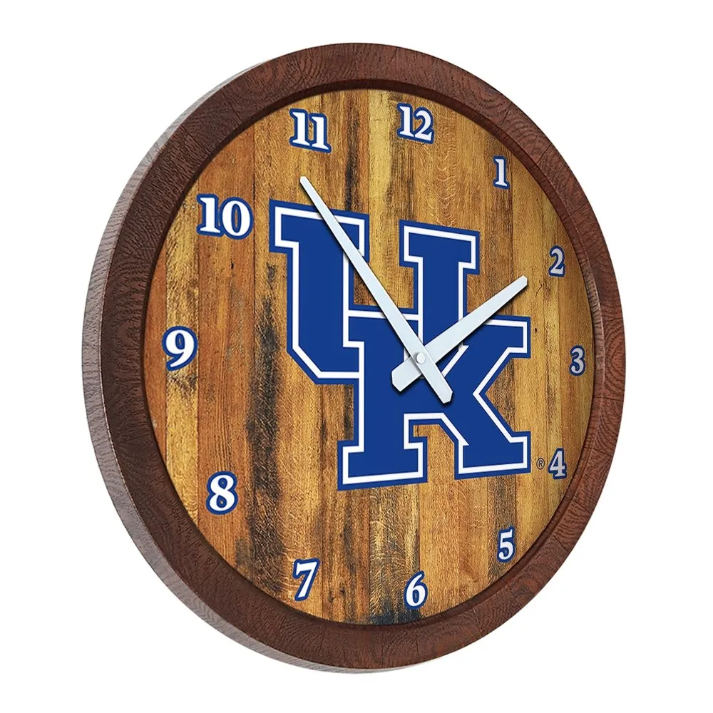 Kentucky Wildcats: Faux Barrel Top Wall Clock