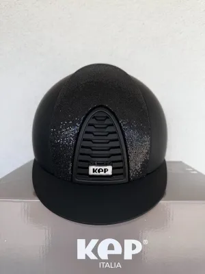 KEP Helmet Cromo 2.0 Textile with Glitter SHELL ONLY (KCRT2BLKLBLKGLI)