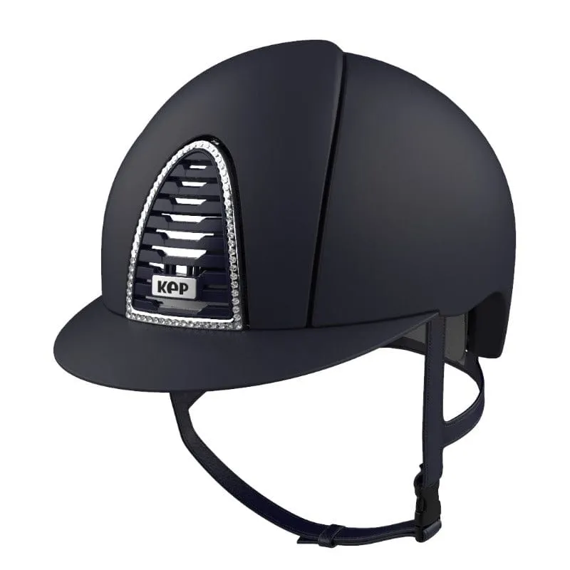 KEP Helmet Cromo 2.0 Textile with Swarovski Crystal SHELL ONLY(KCRTL2BLUMBLUSWAR)