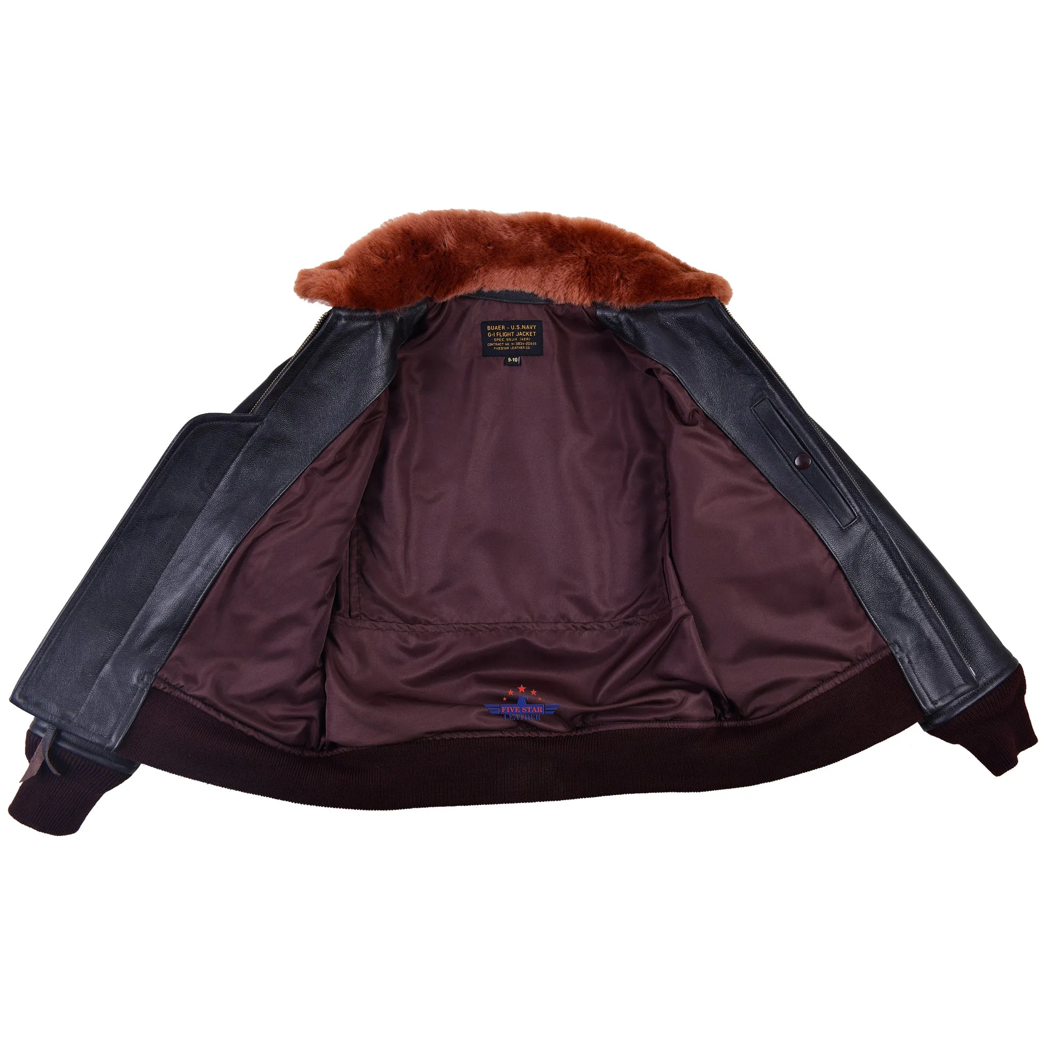 Kid's G-1 Leather Jacket Goatskin Seal Brown