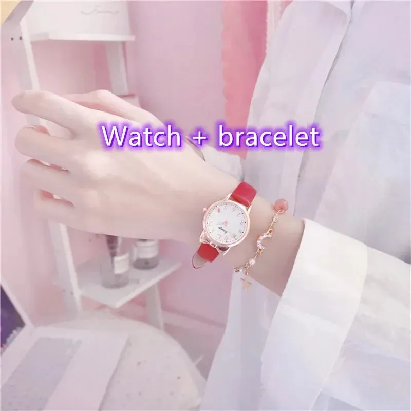 Kids Quartz Watch & Bracelet Set