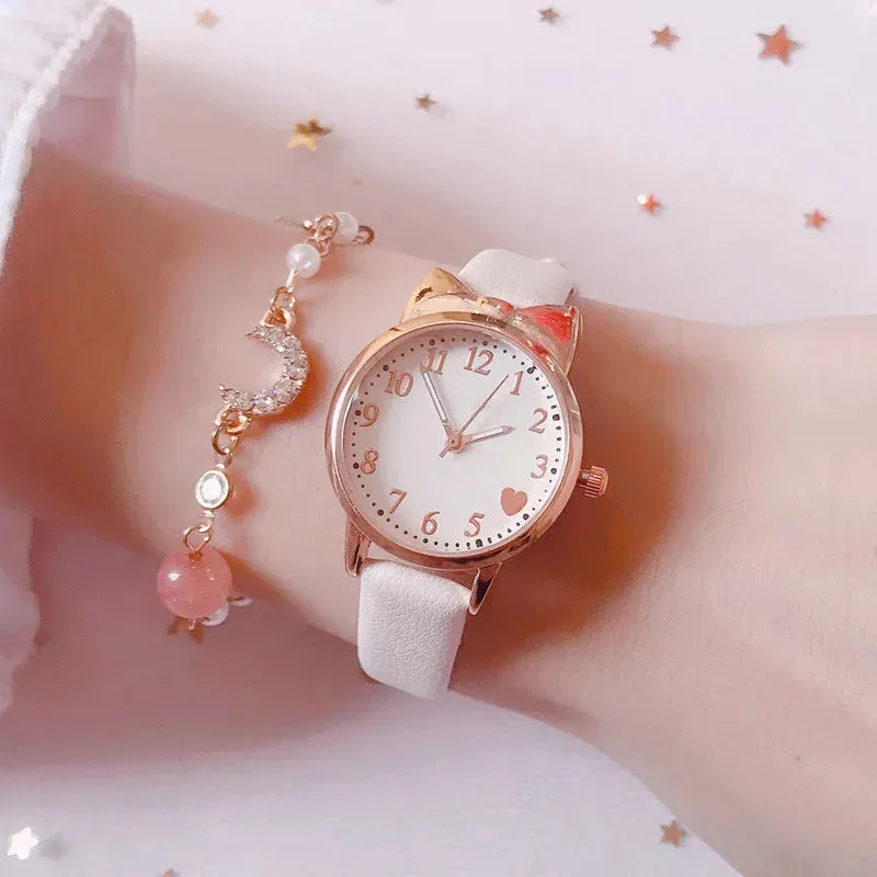Kids Quartz Watch & Bracelet Set