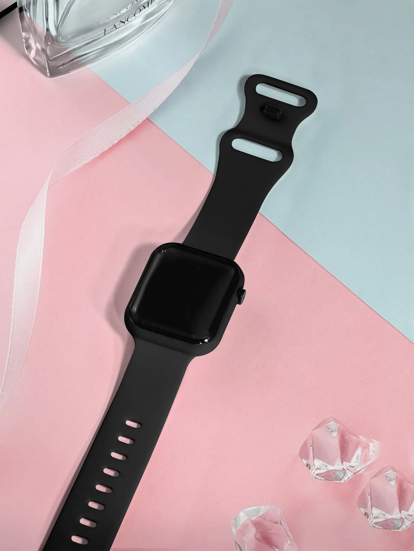 Kids TPU Strap Sporty  Square Dial Digital Watch-FD