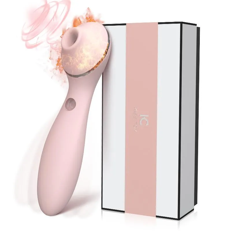Kiss Toy Polly Plus Female Oral Sex Strong Suction Rechargeable Heating Vibrator