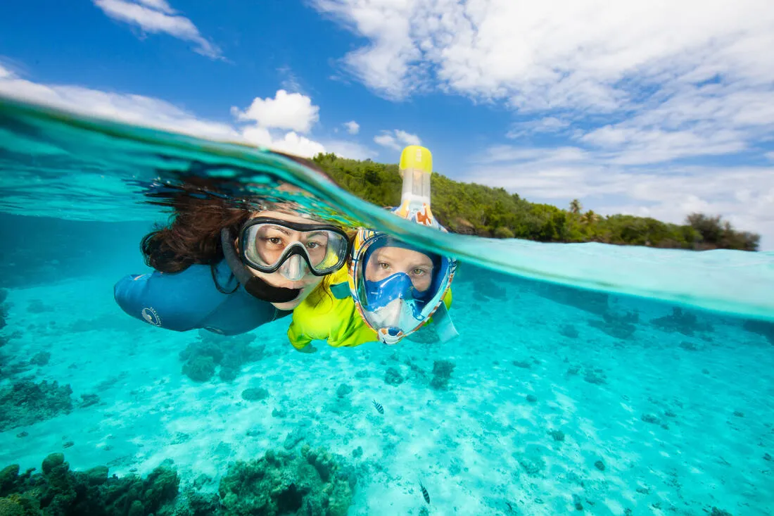 Kit de plongée snorkeling SUBEA masque tuba 100 Adulte Noir