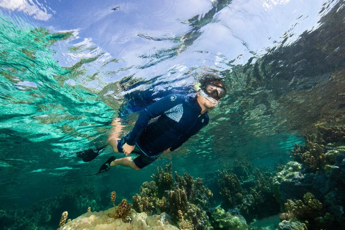Kit de snorkeling R'Gomoove Adulte noir vert