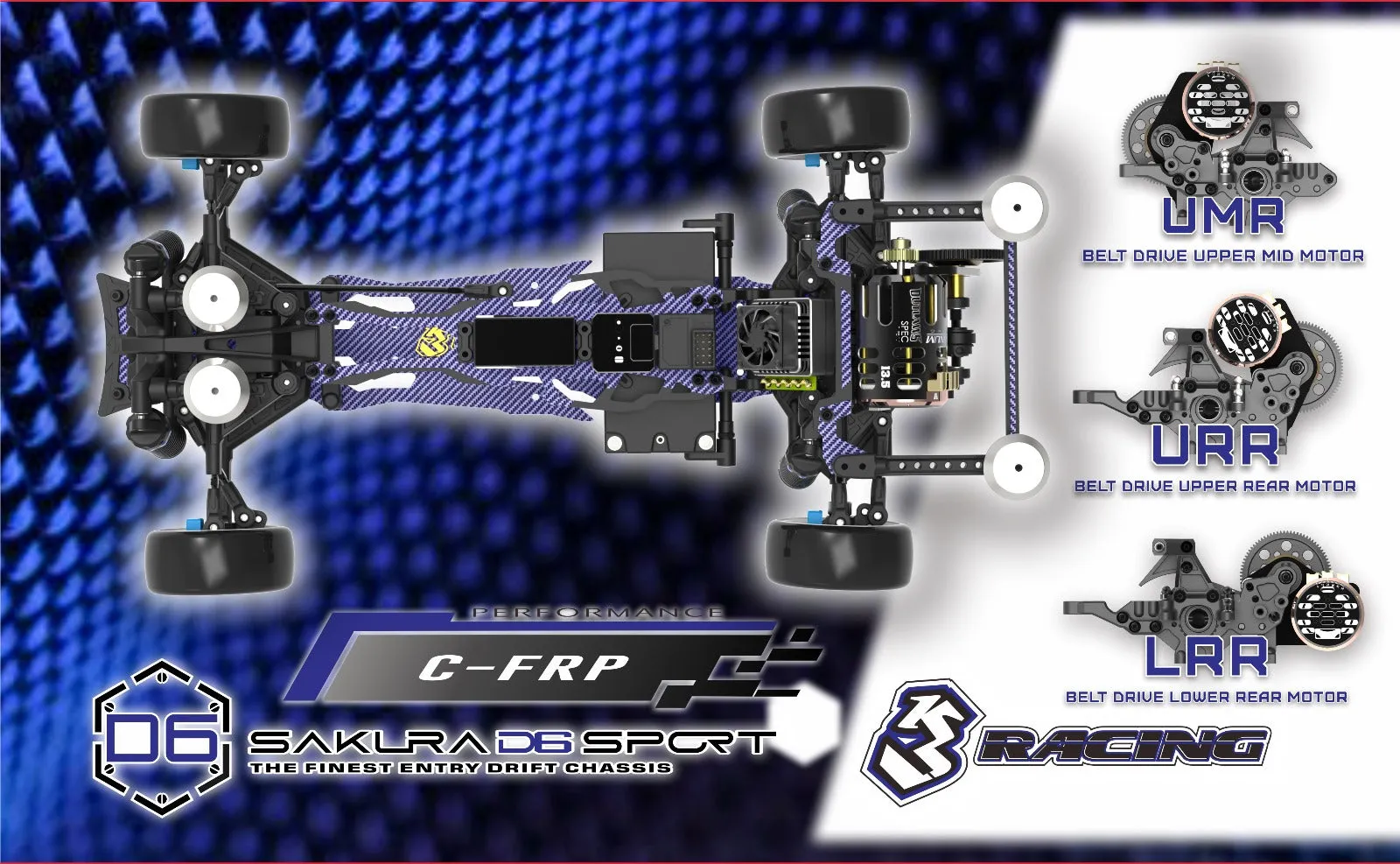 KIT-SAKURA D6GA 3RACING Sakura D6 Sport Carbon Graphite Version