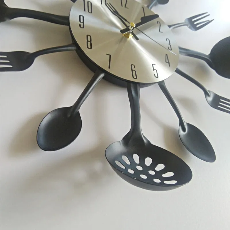 Kitchen Masterpiece | Artistic Cookware Wall Clock