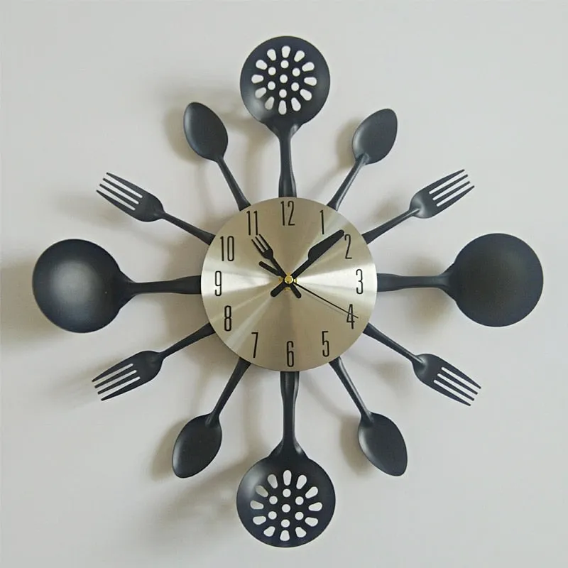 Kitchen Masterpiece | Artistic Cookware Wall Clock