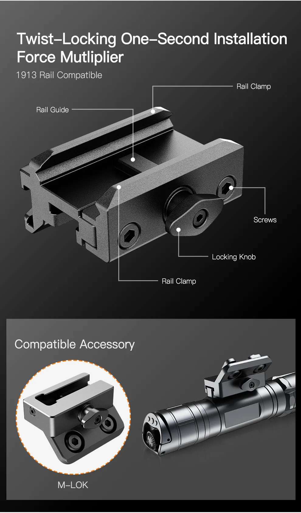KLARUS GL4 3300LM RAIL LIGHT