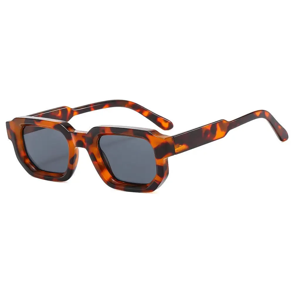 KLASSNUM Vintage Rectangle Frame Sunglasses