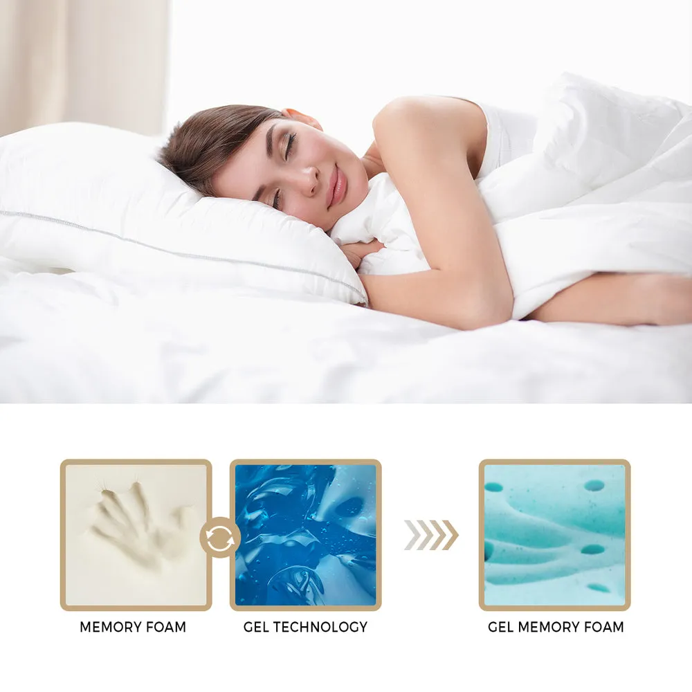 KRYSTELEE Mattress Tight Top Cool Gel Foam Pocket Spring 22cm