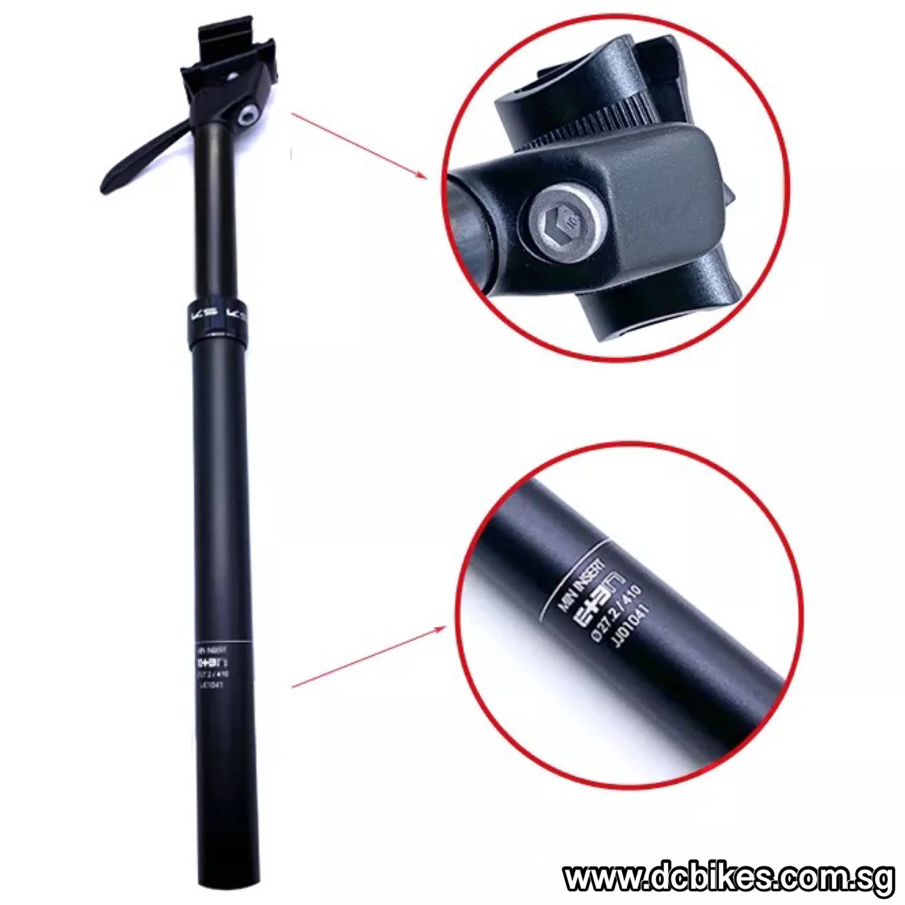 KS E10 27.2mm X 100mm | 30.9mm 31.6mm X 125mm Travel ETen Dropper Seat Post