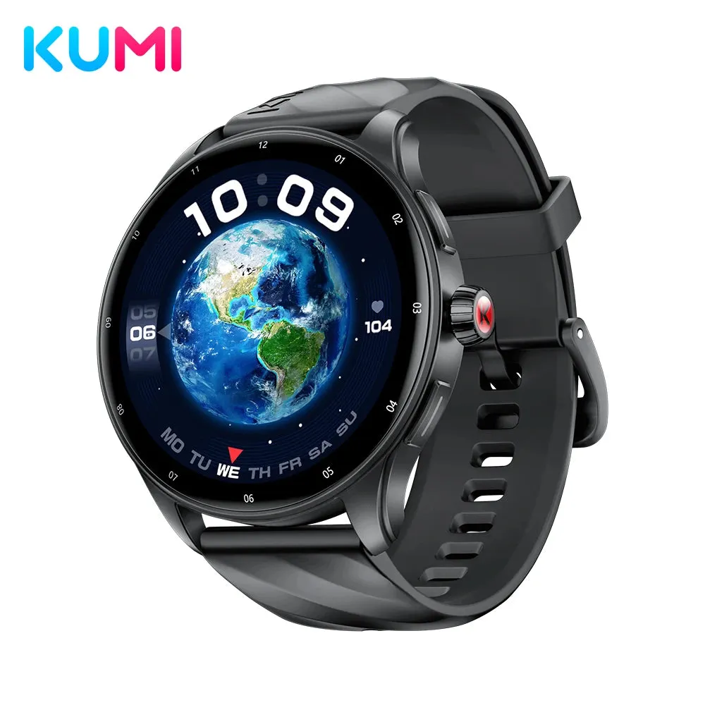 KUMI GW5 Pro 1.43"AMOLED Screen IP68 Waterproof Bluetooth Call 5.2 Health sleep monitor 100  Sports modes compass smart watch