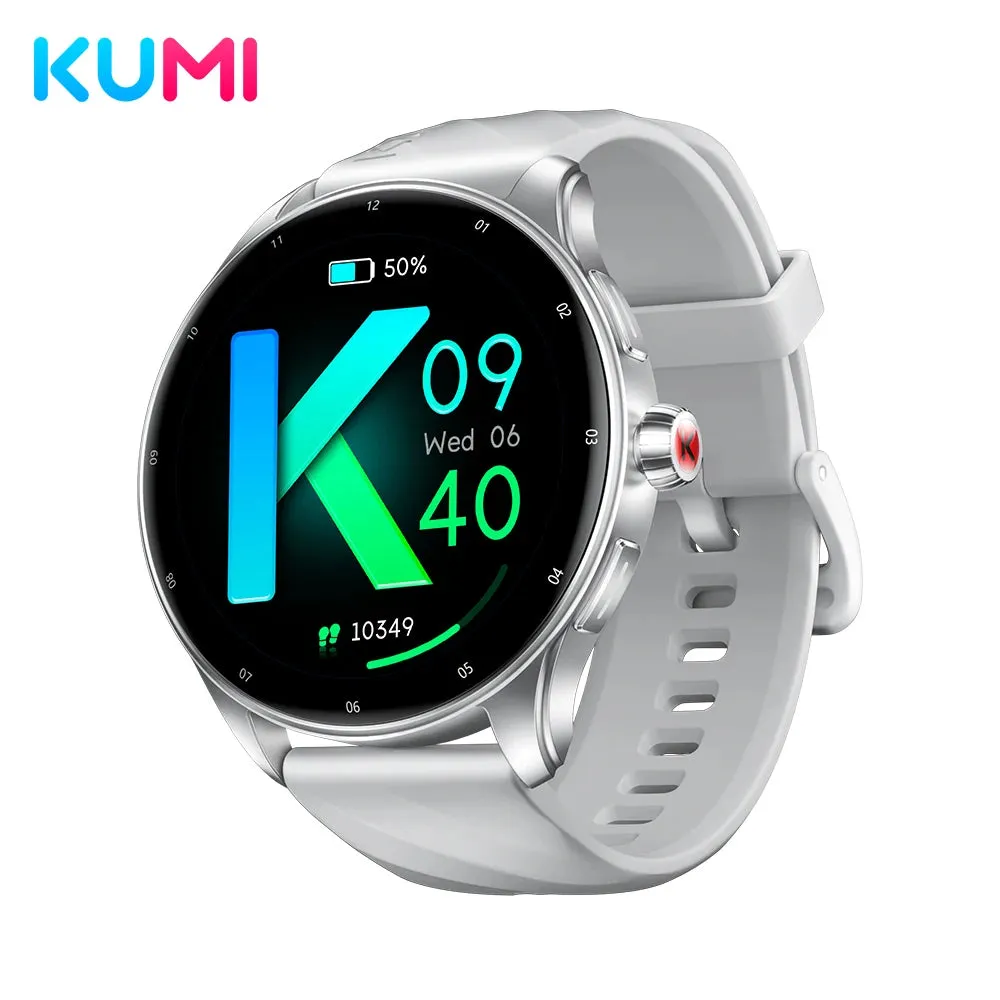 KUMI GW5 Pro 1.43"AMOLED Screen IP68 Waterproof Bluetooth Call 5.2 Health sleep monitor 100  Sports modes compass smart watch