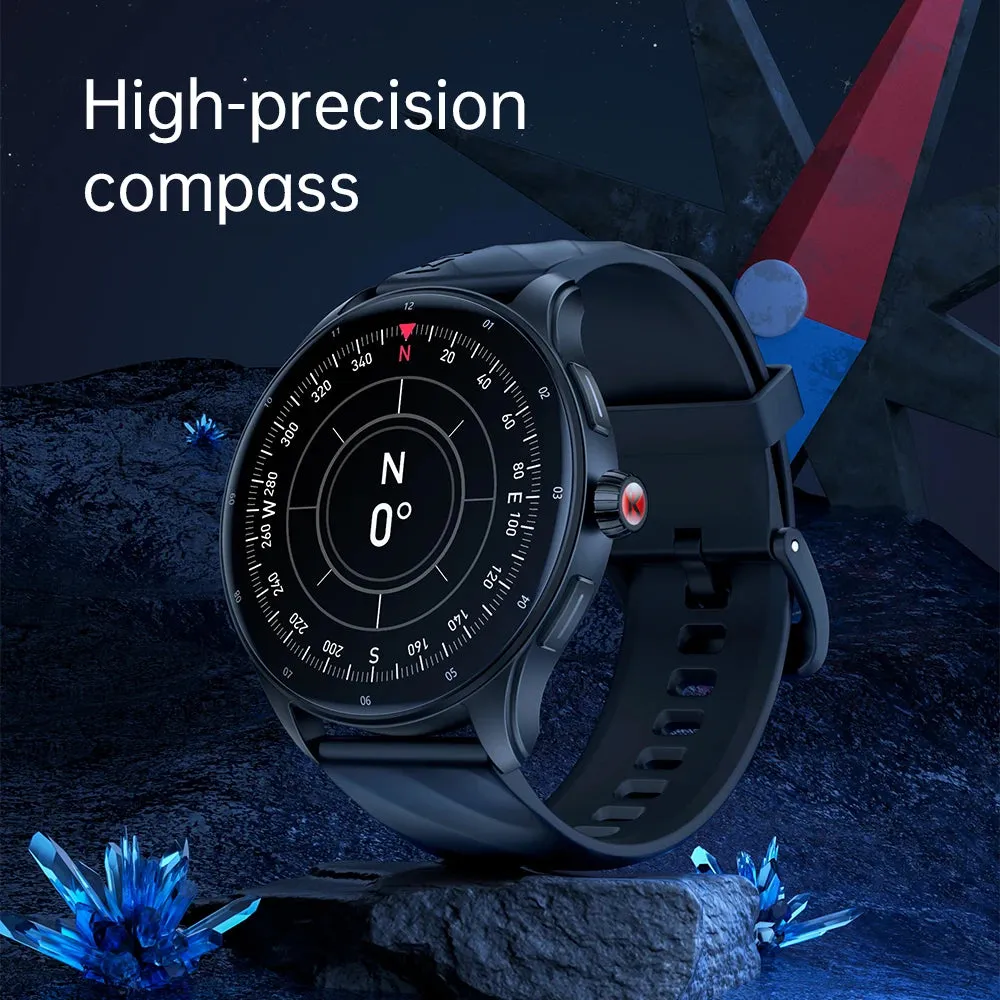 KUMI GW5 Pro 1.43"AMOLED Screen IP68 Waterproof Bluetooth Call 5.2 Health sleep monitor 100  Sports modes compass smart watch