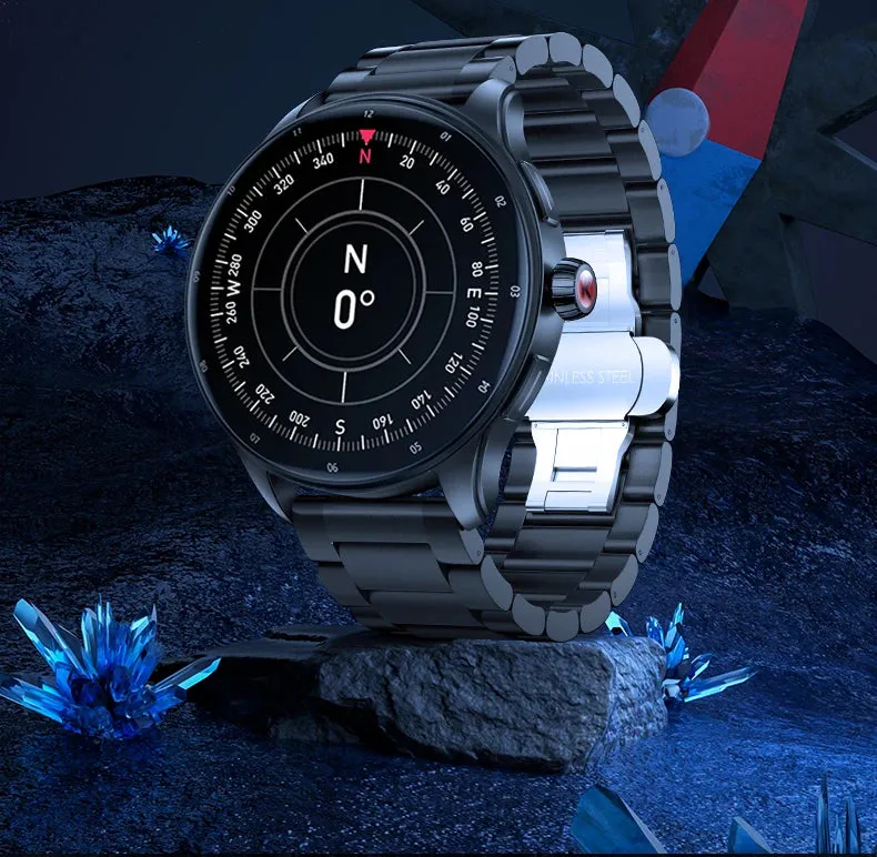 KUMI GW5 Pro 1.43"AMOLED Screen IP68 Waterproof Bluetooth Call 5.2 Health sleep monitor 100  Sports modes compass smart watch