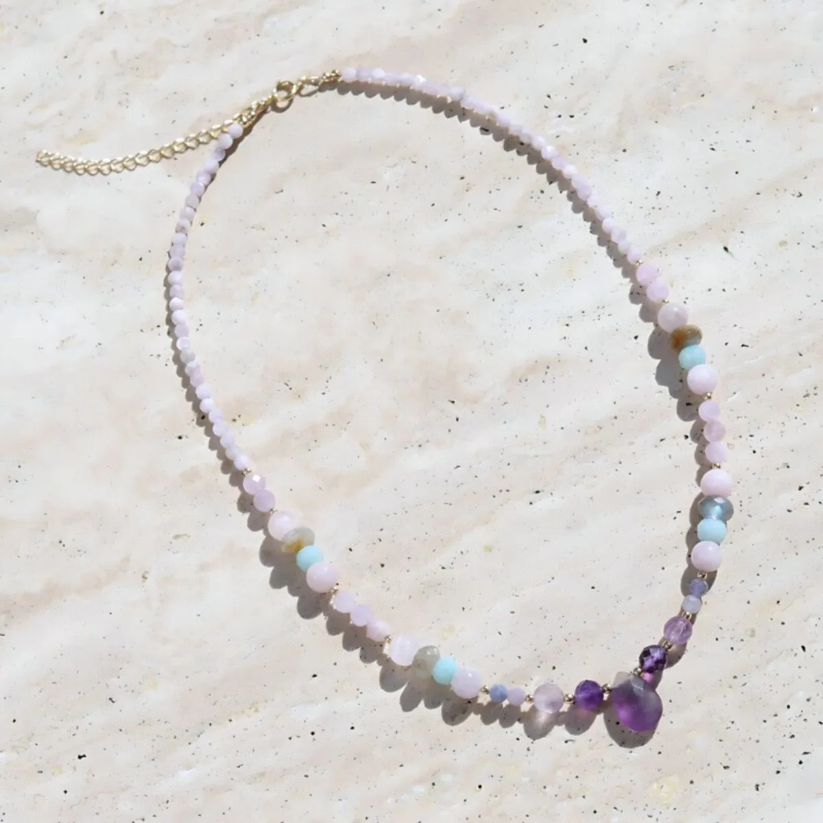 Kunzite and Amethyst Necklace