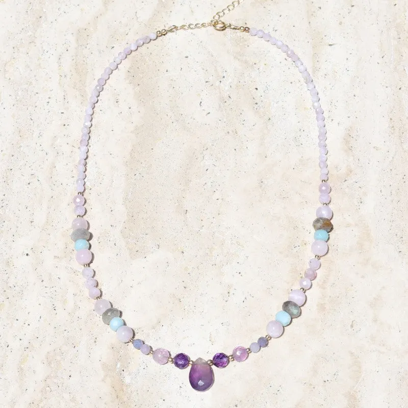 Kunzite and Amethyst Necklace